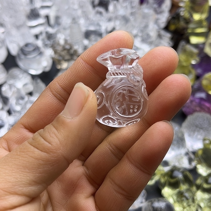 水晶摆件未镶嵌吊坠