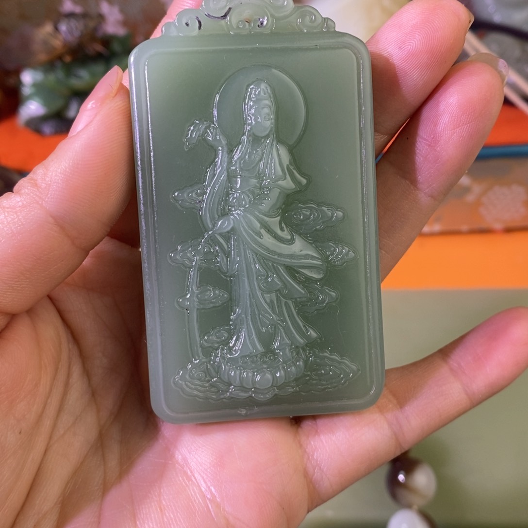 三*主天然玉石青海料子