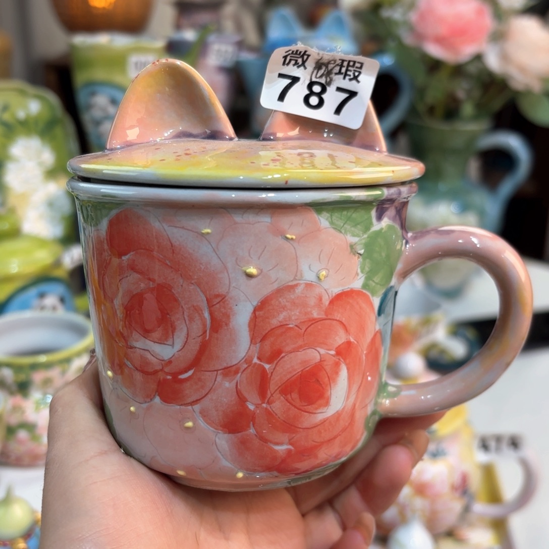 景德镇手绘高温釉下彩陶瓷茶具