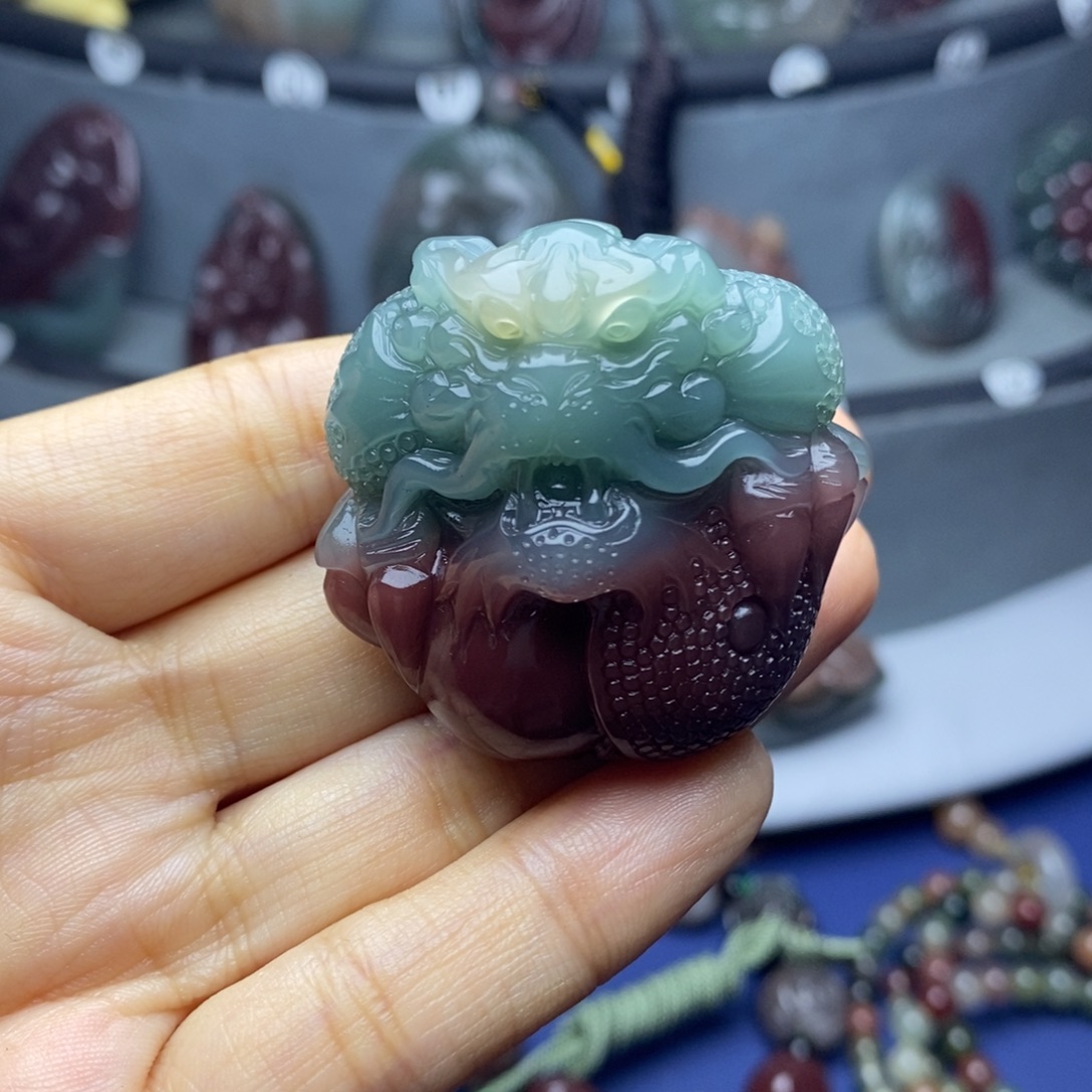 玛瑙/玉髓未镶嵌吊坠(不含链)