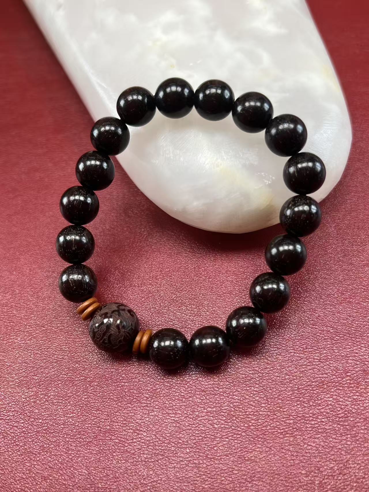 血檀金星手链手串 无礼盒 MK582