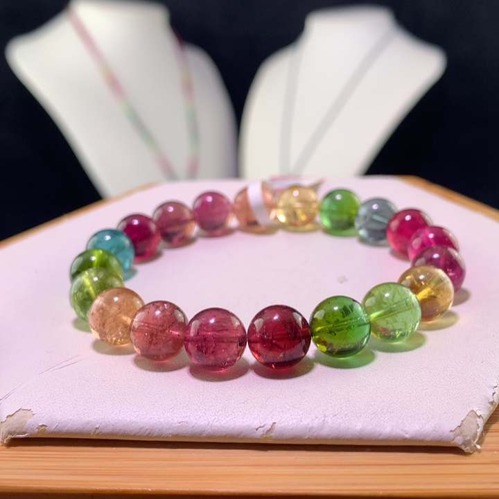 双色碧玺手链未镶嵌