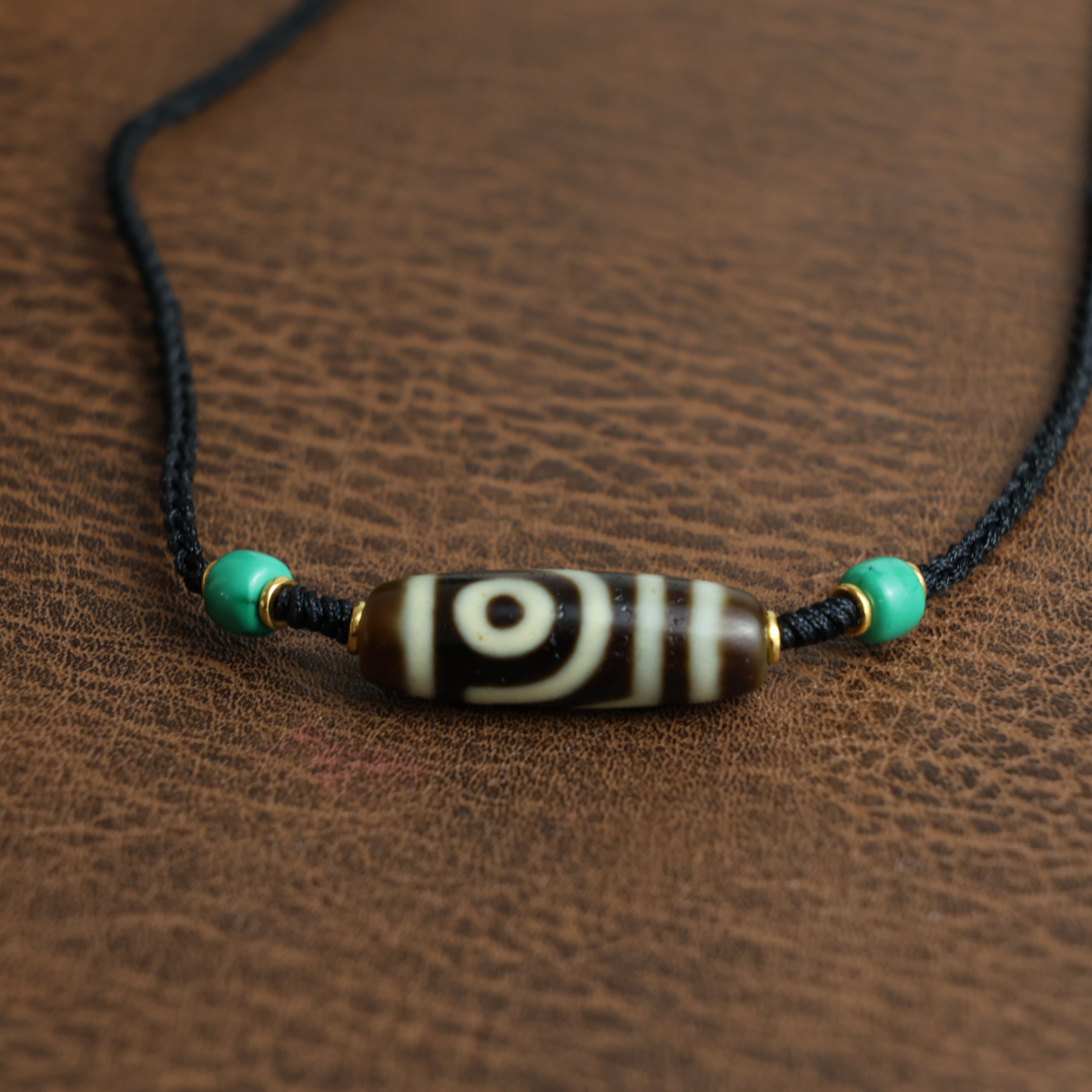 如意两眼天珠福利款锁骨链真品男女同款时尚约30*10mm多样性发货