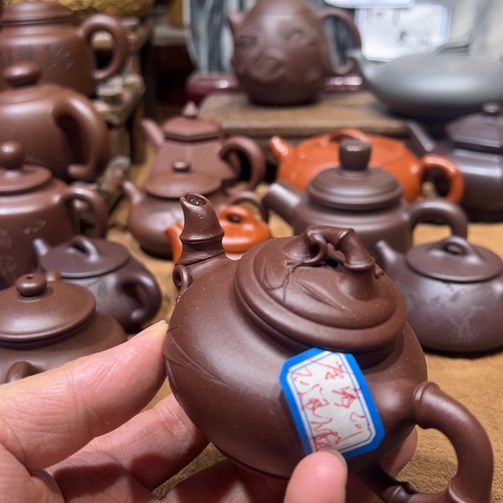 茶壶紫砂波*宜兴紫砂