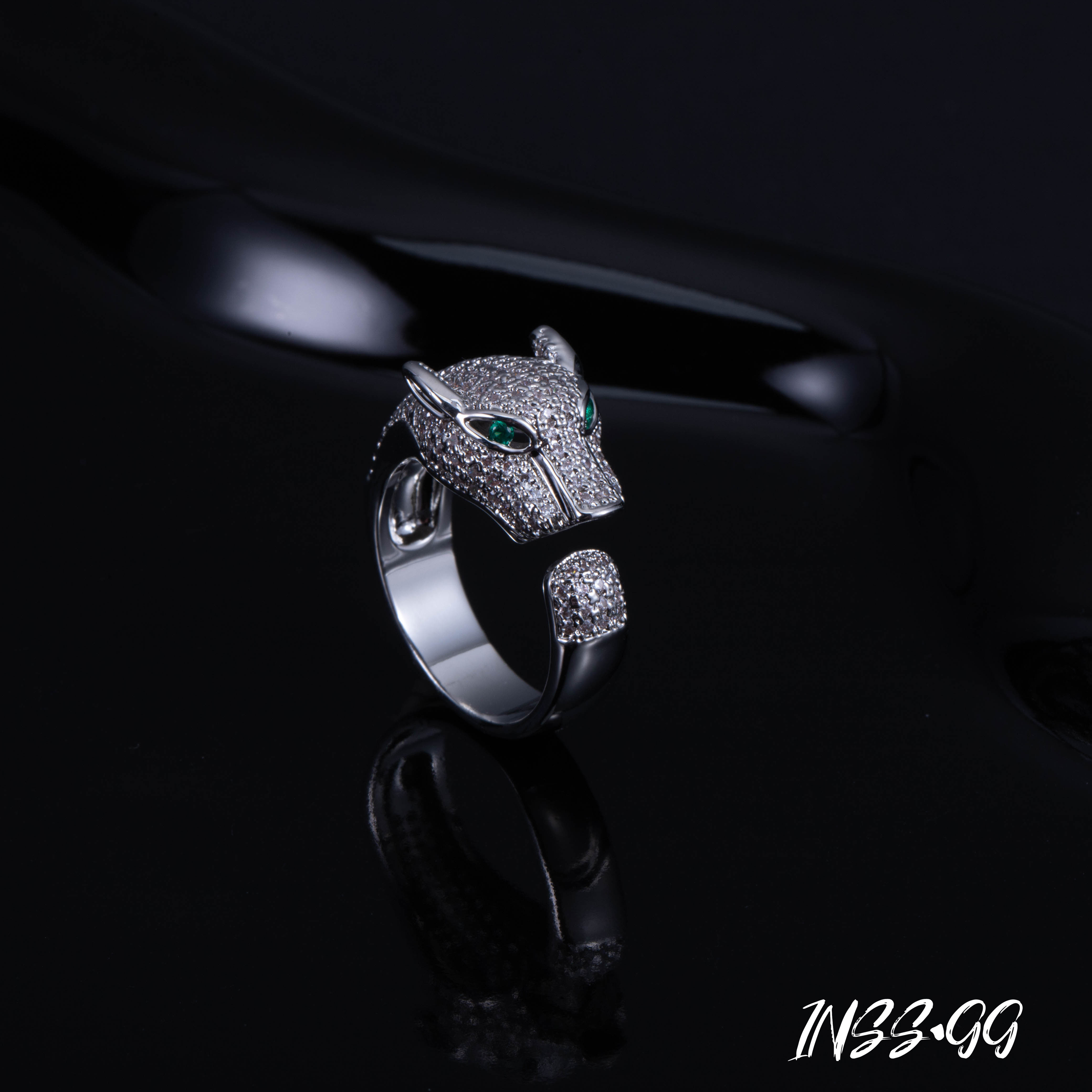 铜合金合成锆石戒指 【INS · GG】轻奢时尚个性简约新款戒指AJ230