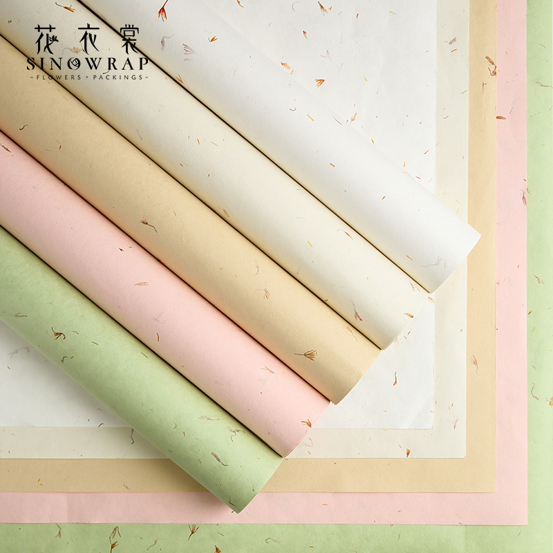 【花园时光】 手撕花瓣东巴纸鲜花包装花束纸高质感包花diy材料