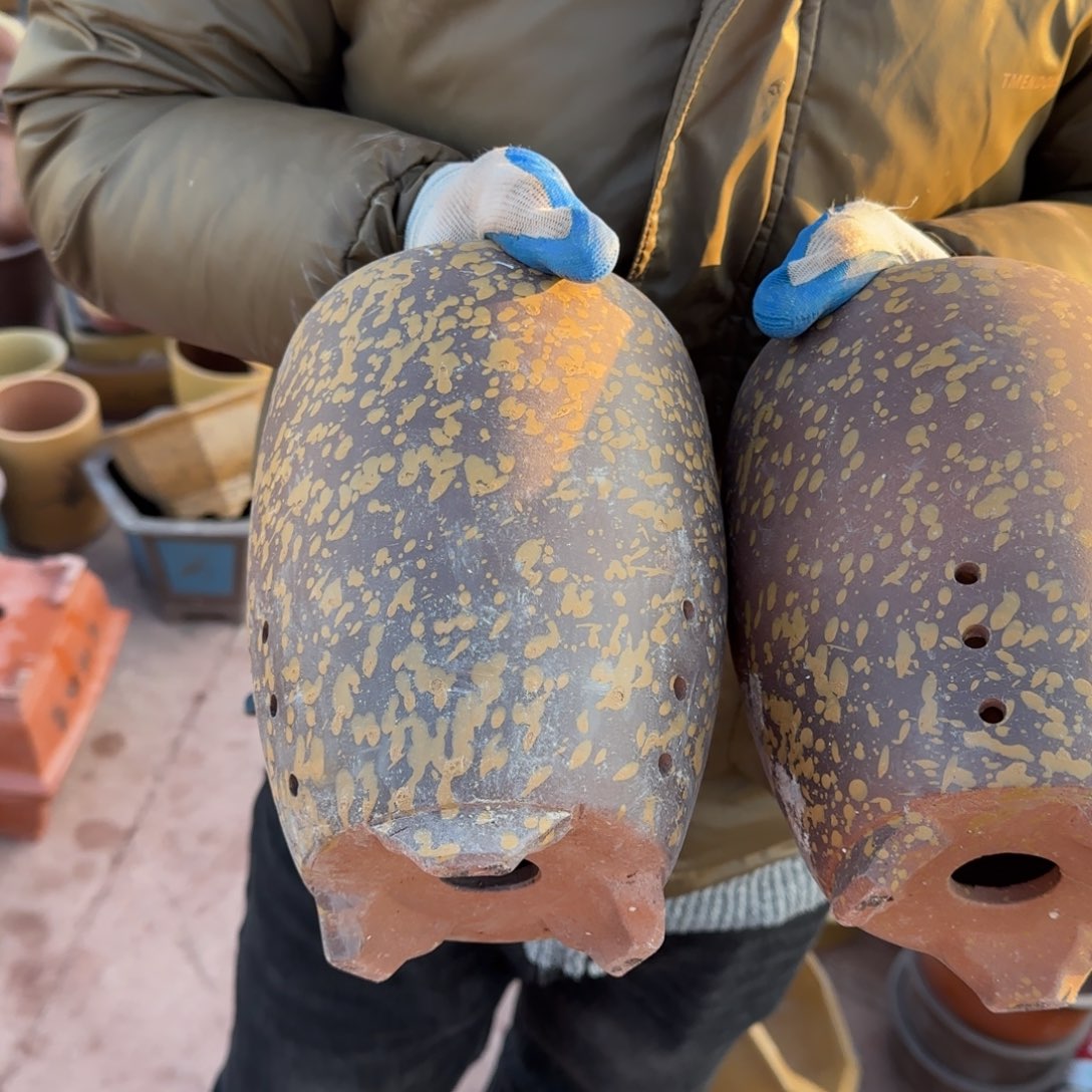 紫砂花盆瑕疵和瑕疵