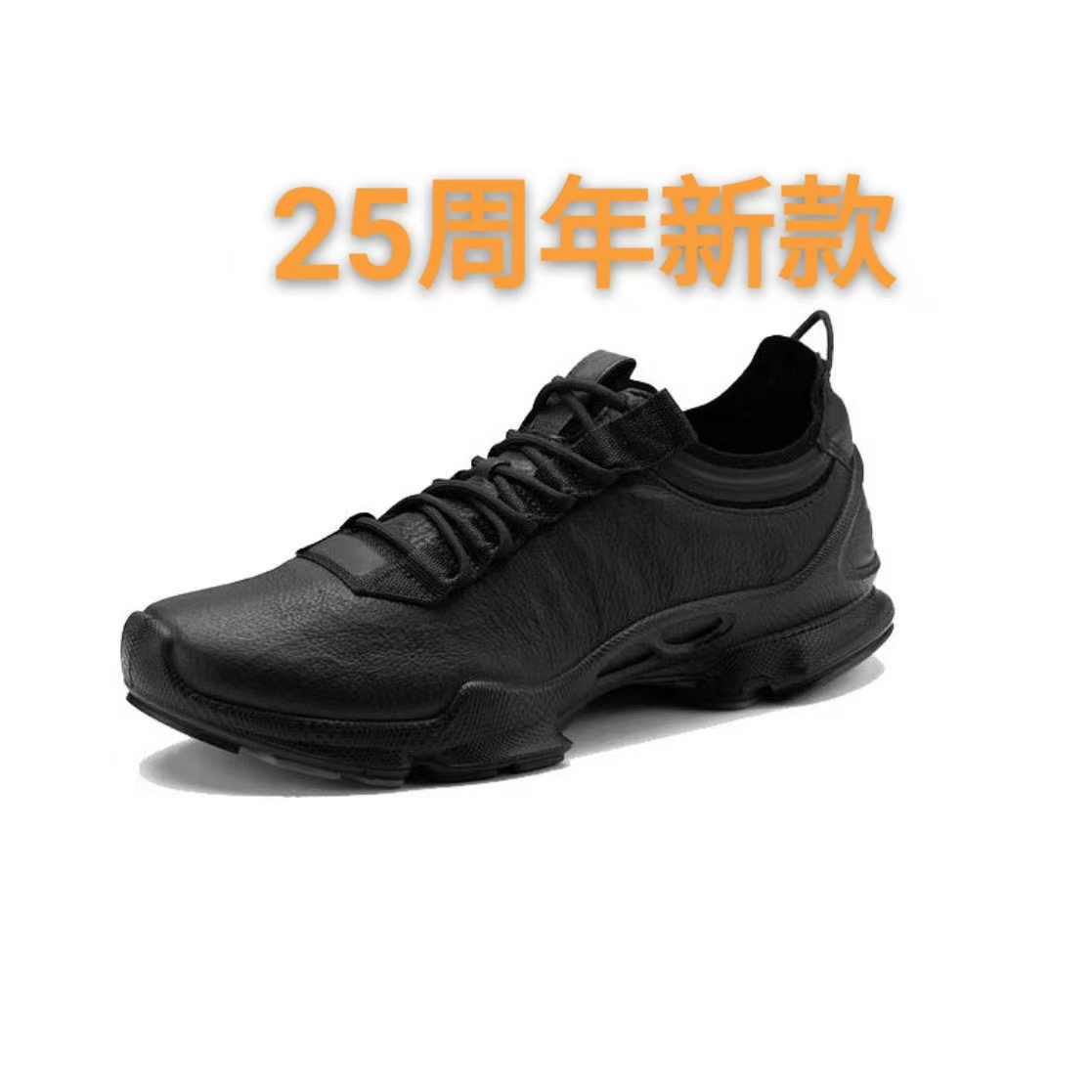 减震一体防滑头层小牛皮休闲男鞋