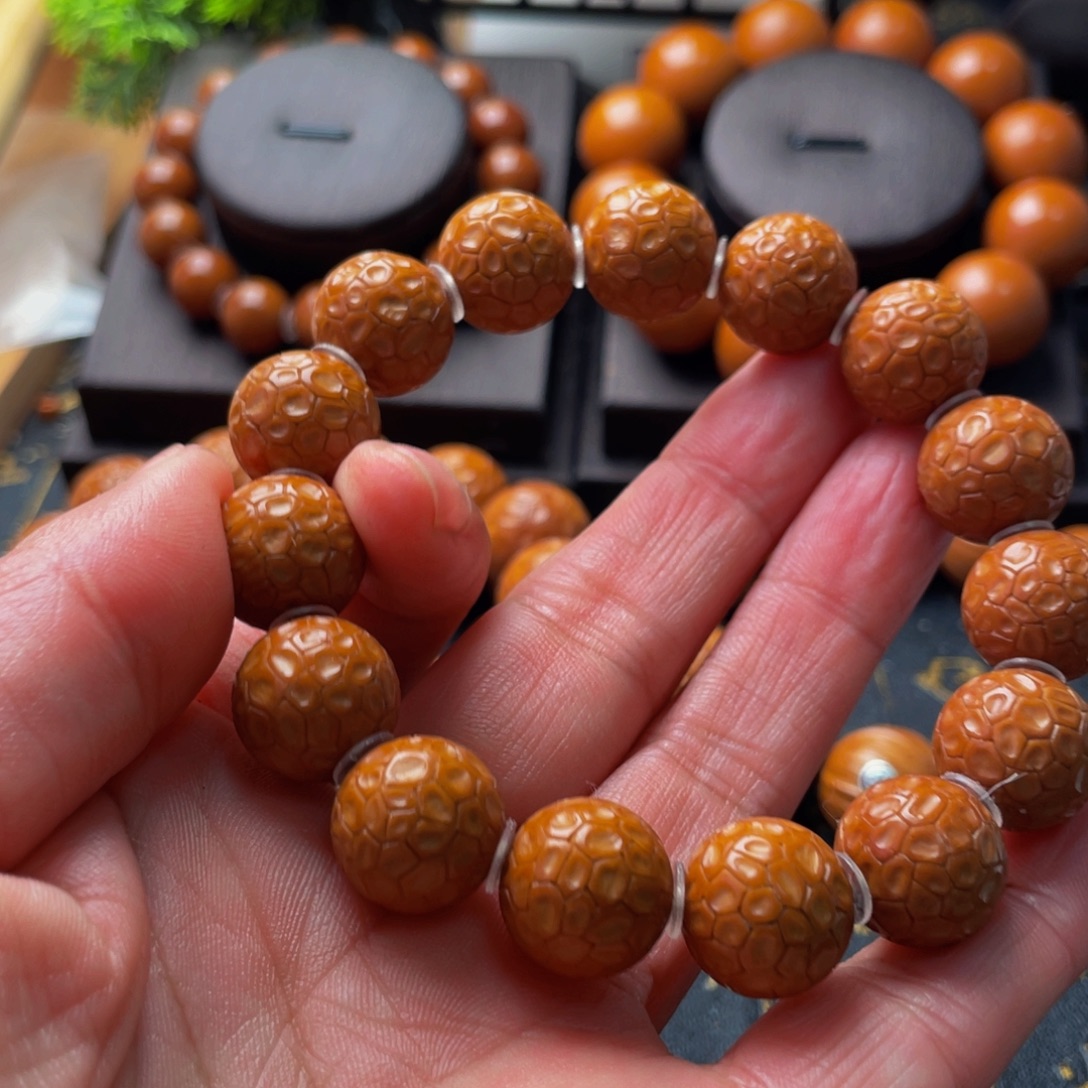 蓝***可橄榄核吊坠橄榄1.5