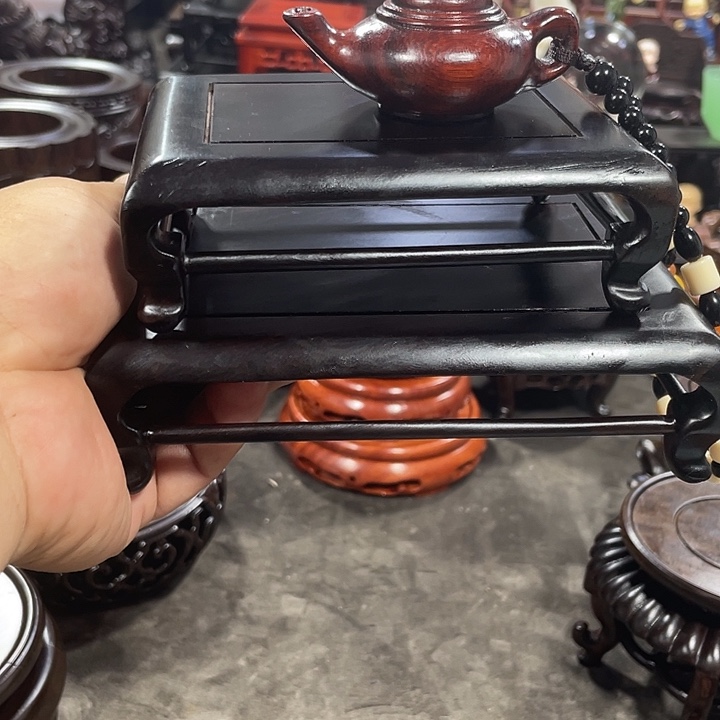 琉璃手工艺品红木工艺品底座