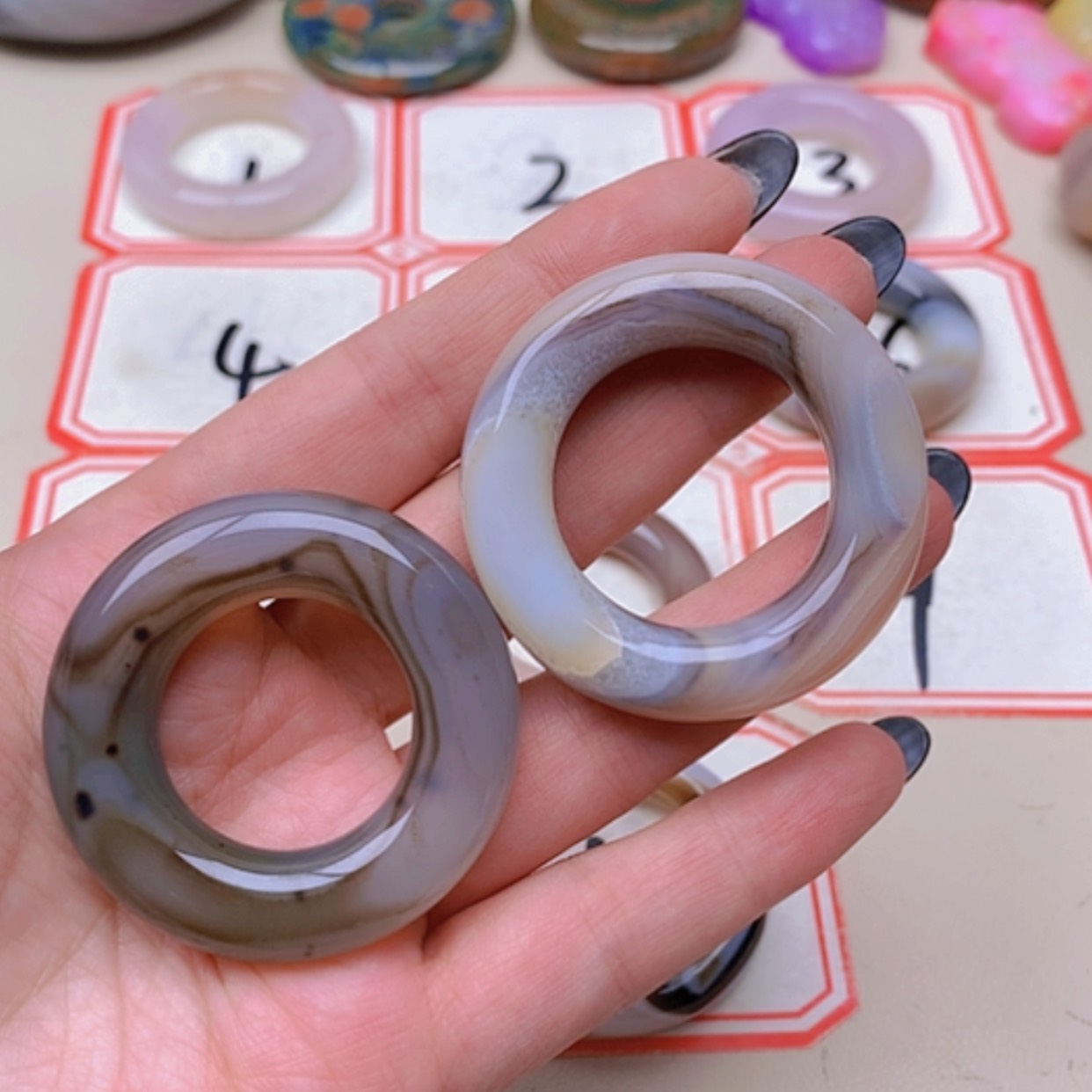 【闪购商品】未镶嵌玛瑙/玉髓珠宝半成品蝴*兰