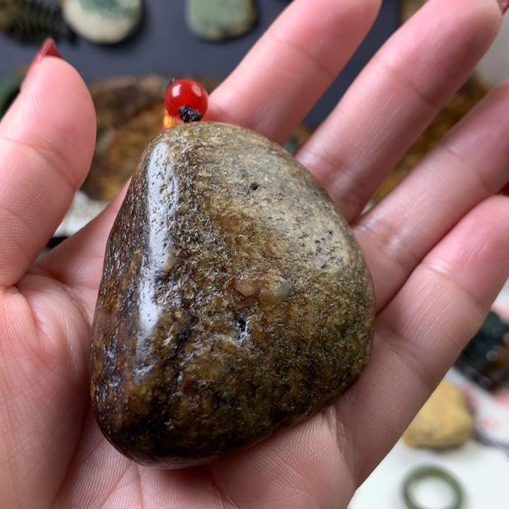 岫岩河磨玉（透闪石质玉）手把未镶嵌