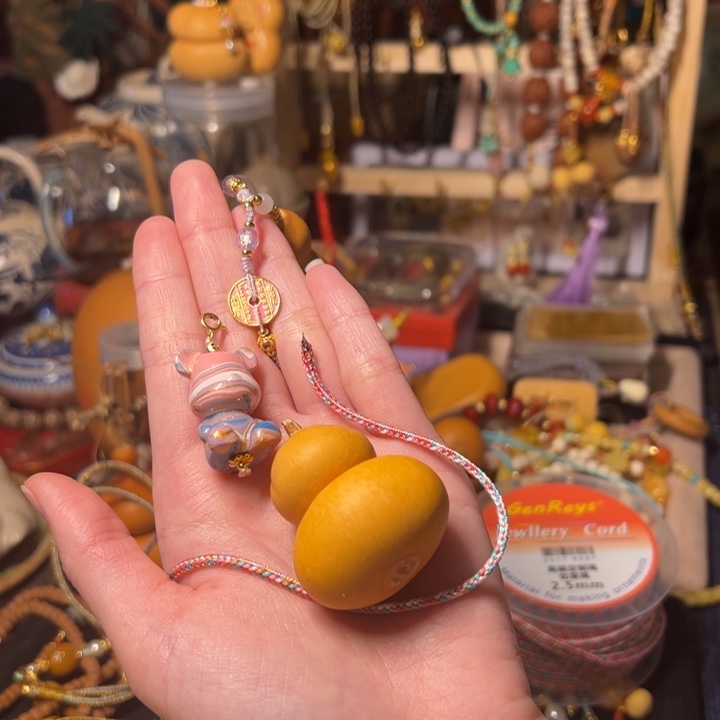 米*儿大柒小熊葫芦车挂真好看