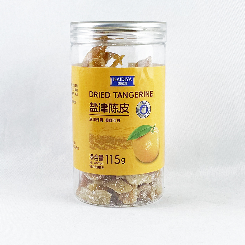 凯帝雅盐津陈皮115g罐装即食陈皮条泡水橘皮休闲解馋酸甜果干零食