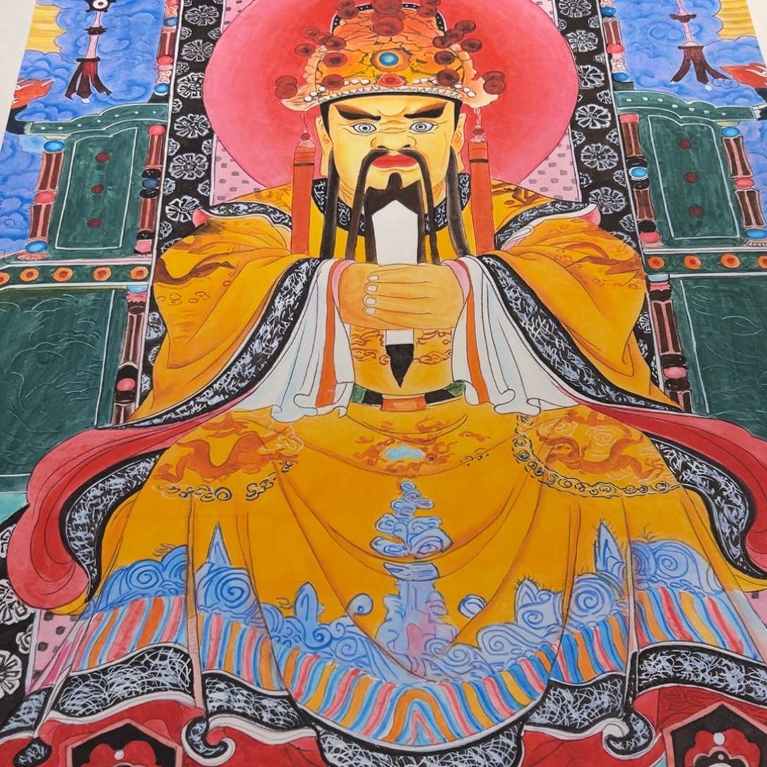 国画孙老师龙五爷作品