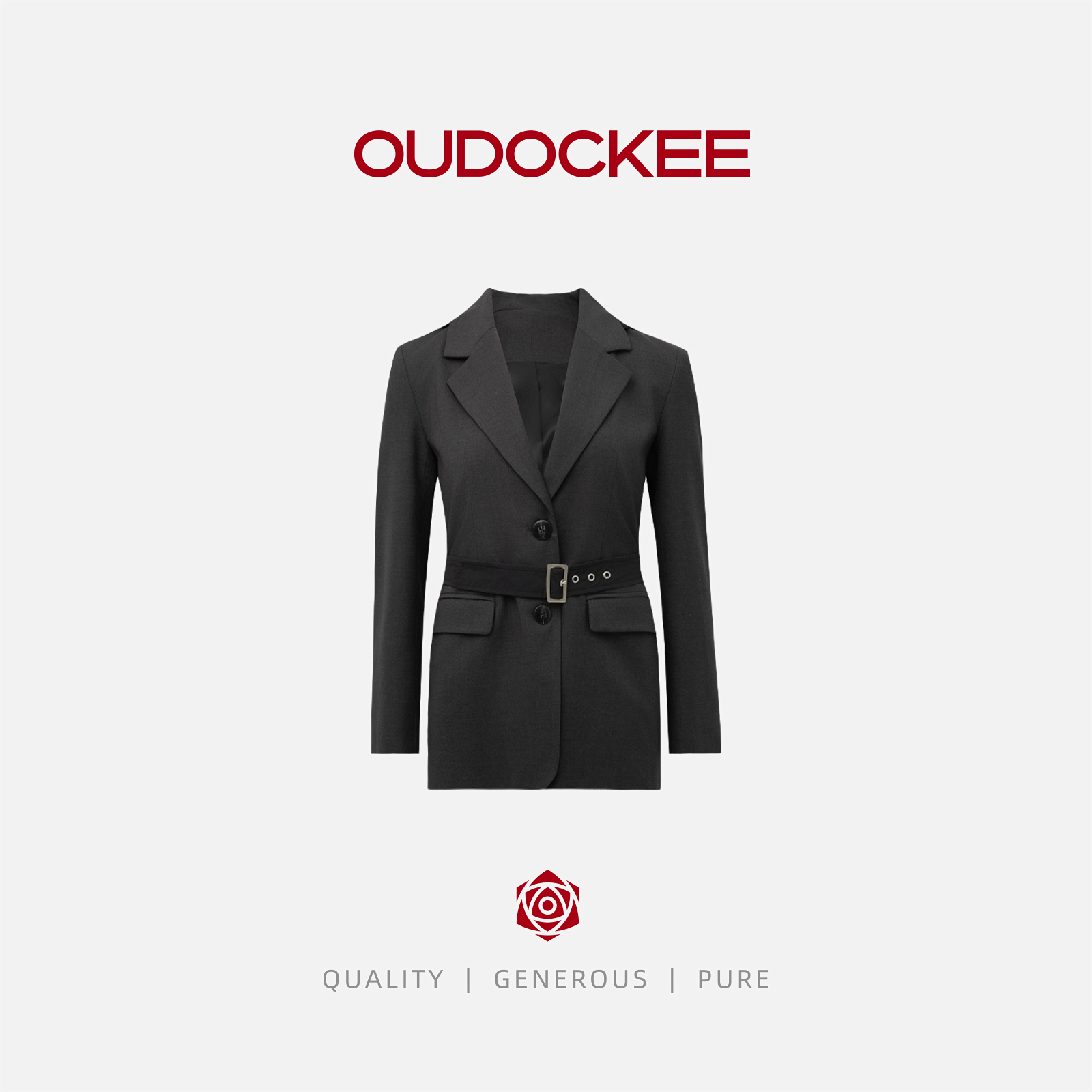 OUDOCKEE 鸥鸥【盲盒】收腰西服+青花瓷 组合 盲盒 603-564-