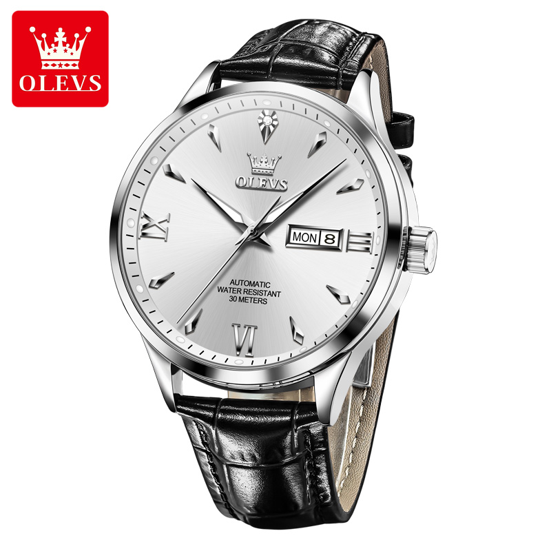 欧利时手表全自动机械表防水夜光日历42mm高档男士腕表9956正品