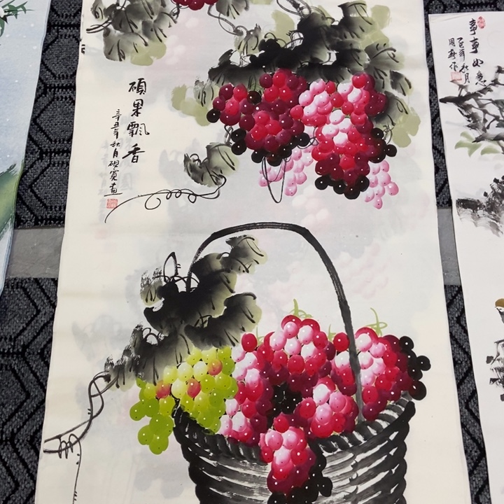 枕书斋画廊的直播间