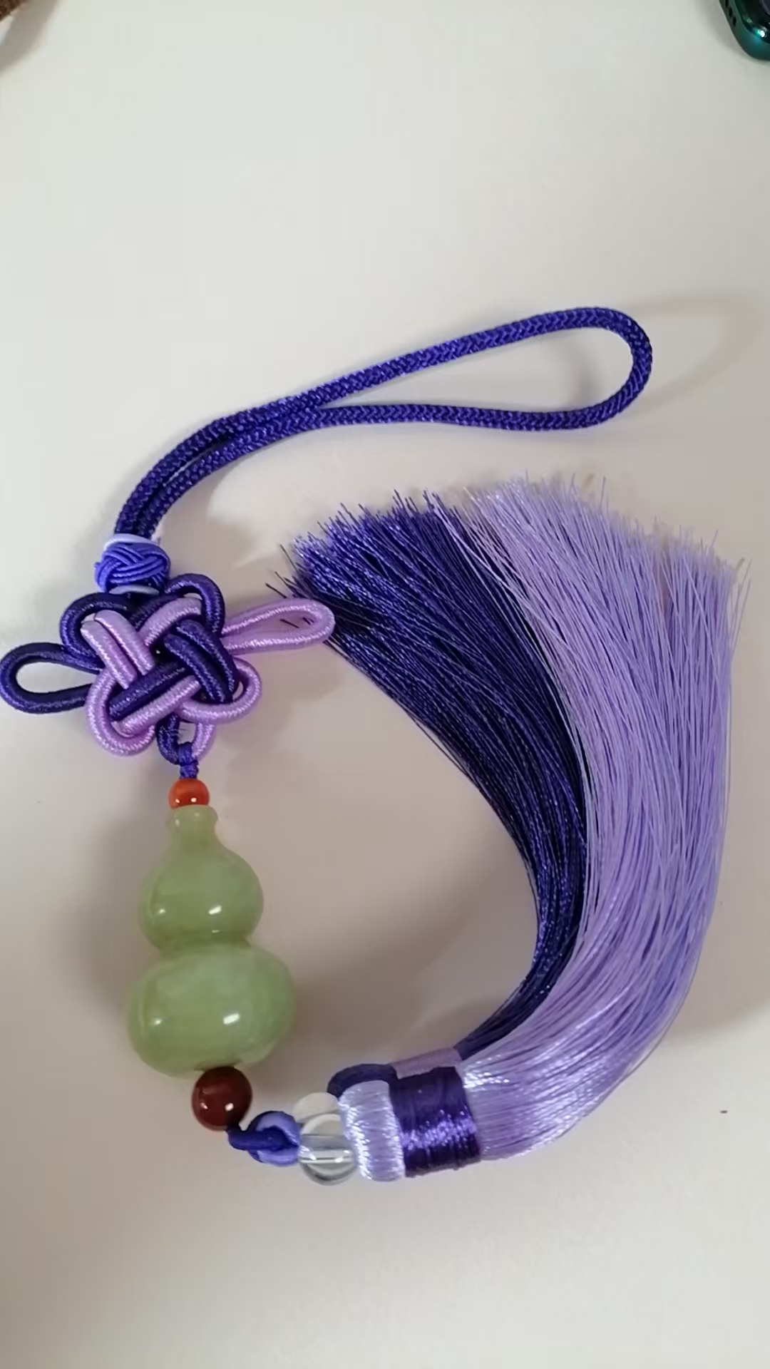 岫玉蛇纹石玉葫芦车挂
