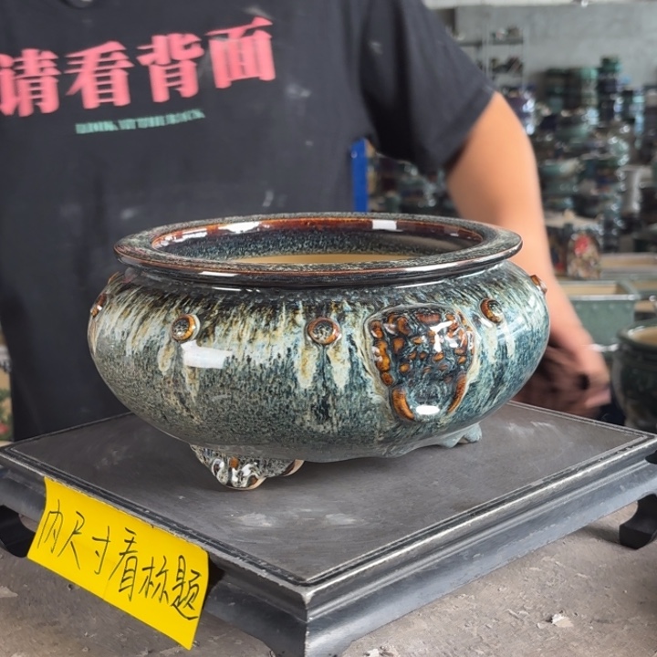 。一风堂石湾花盆 内19*9