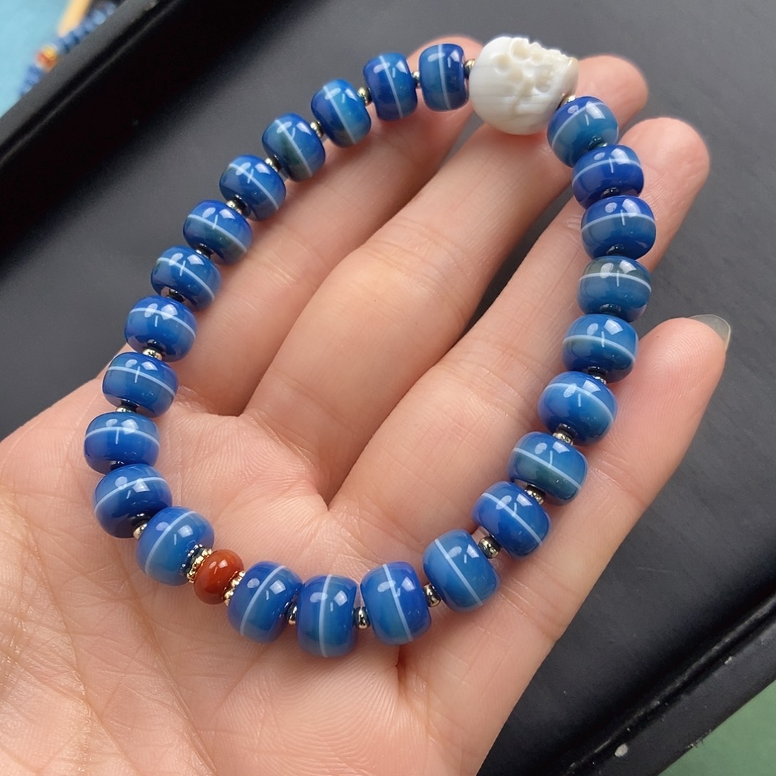 玛瑙/玉髓玛瑙手串合金