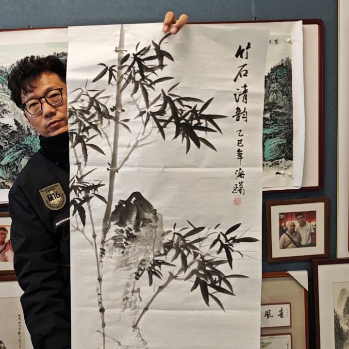 国画贾海瑞老师现场定制