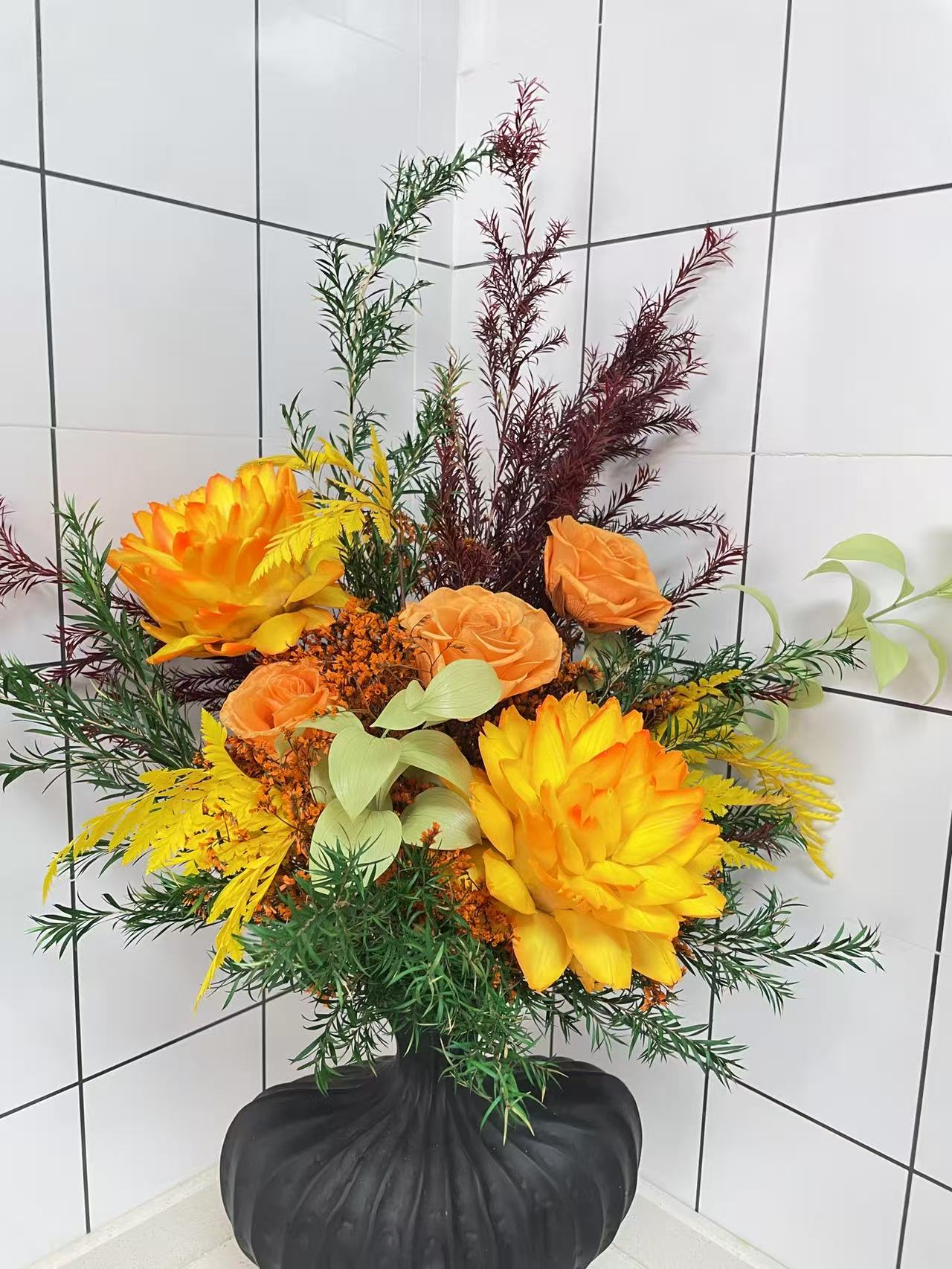 【午后暖阳】永生花玄关摆件