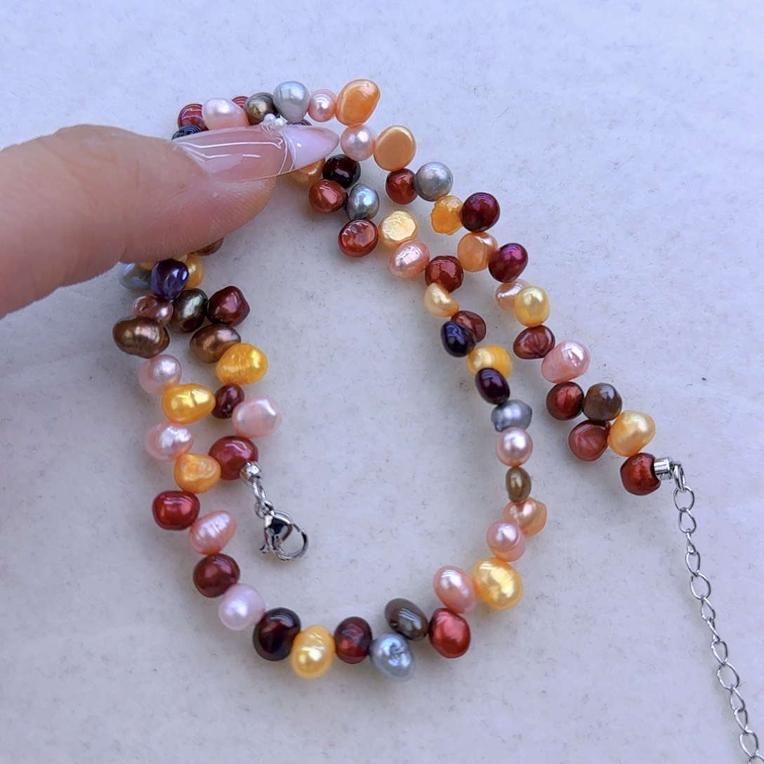 未镶嵌项链定制14淡水珍珠