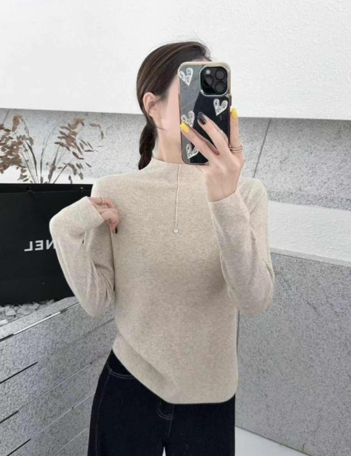 【橘子小姐】2026新款半高领基础打底衫