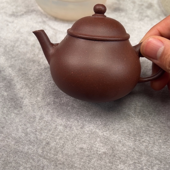 紫砂茶壶高温老紫泥梨潘150cc