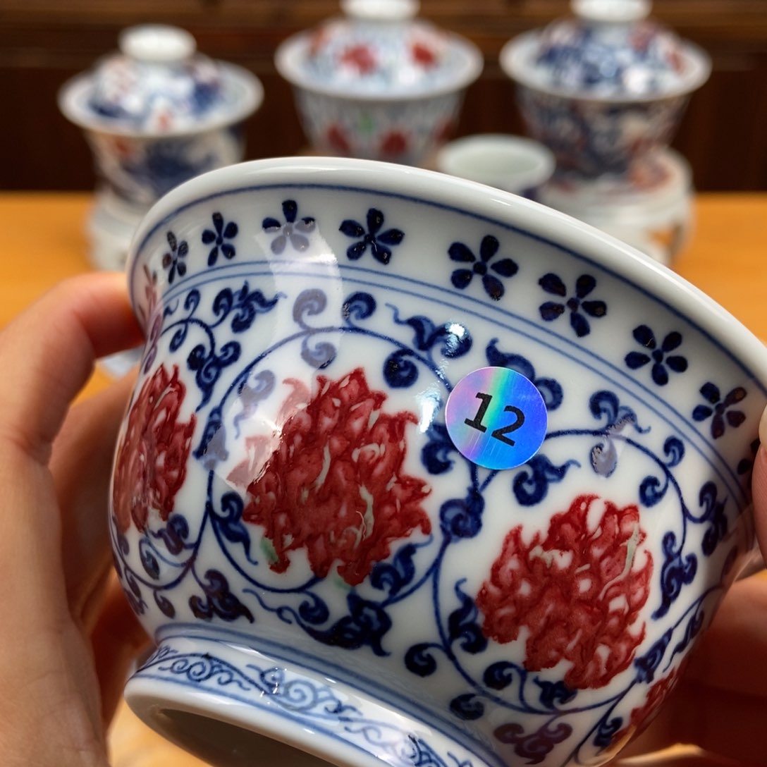 手绘现代茶具非古董