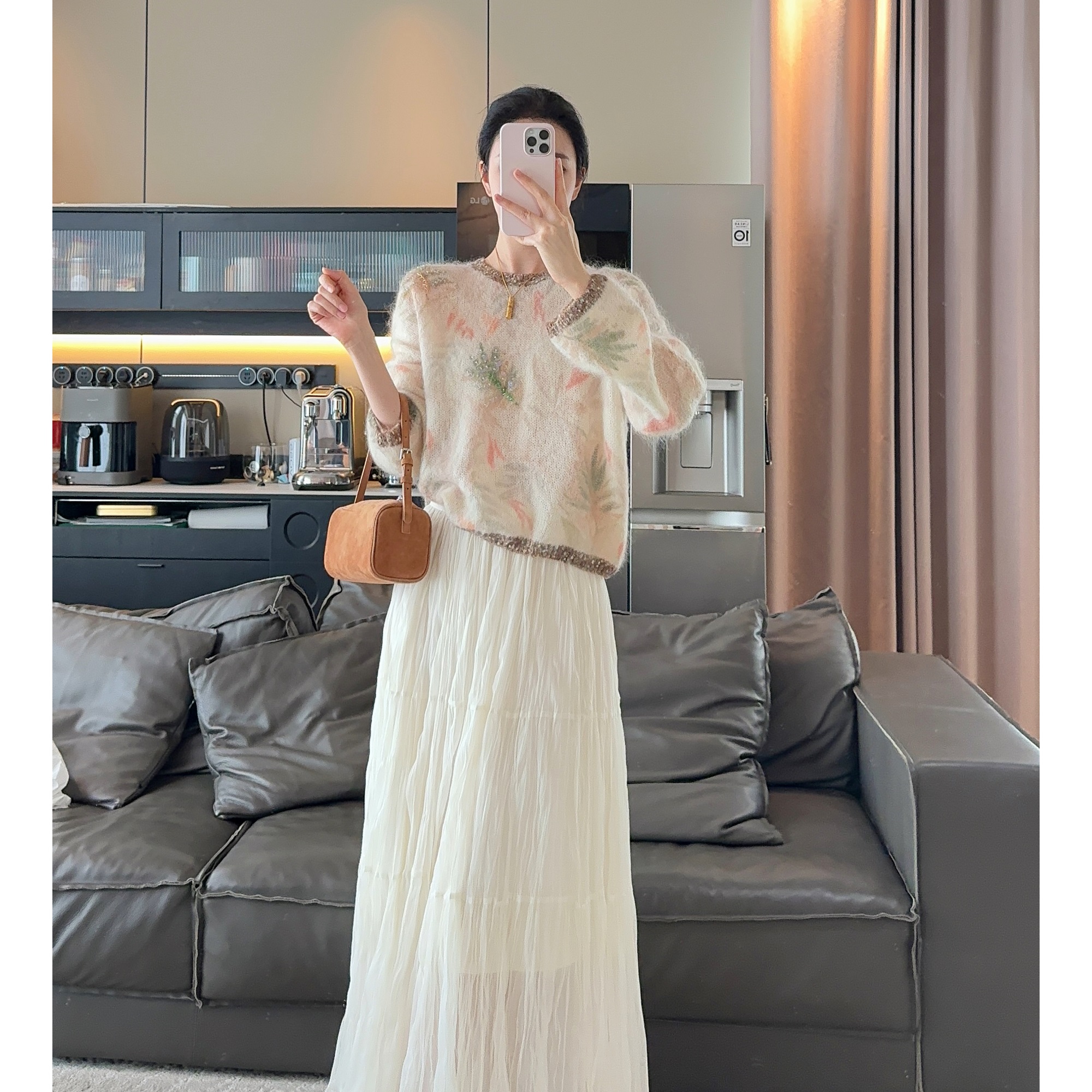 Zwinnie/詹维尼【枫叶马海毛】超幼进口马海毛+绵羊毛毛衣WWZ202521