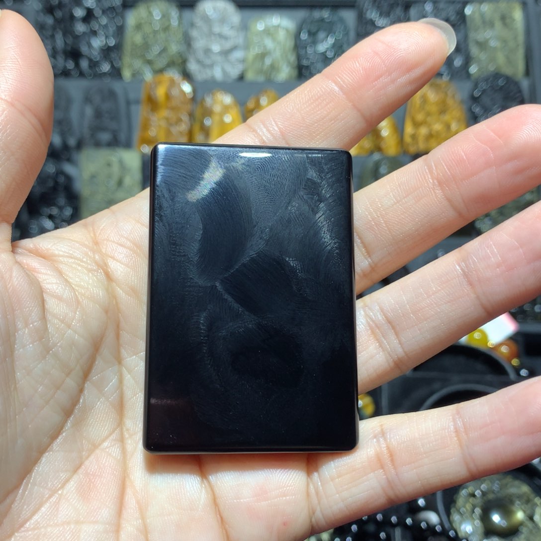 黑曜岩吊坠(不含链)未镶嵌天**财