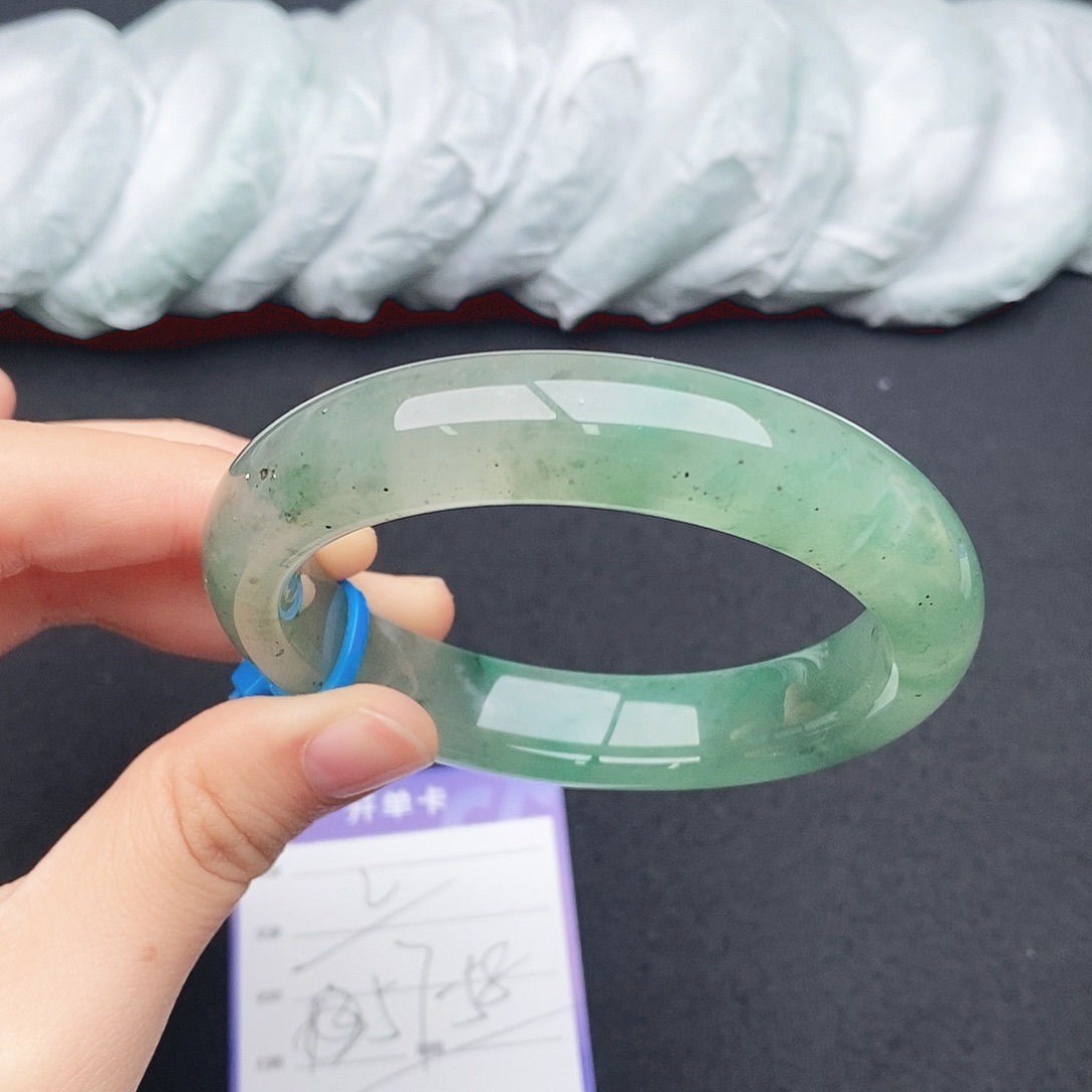 竹牌天然A货非洲翠手镯2