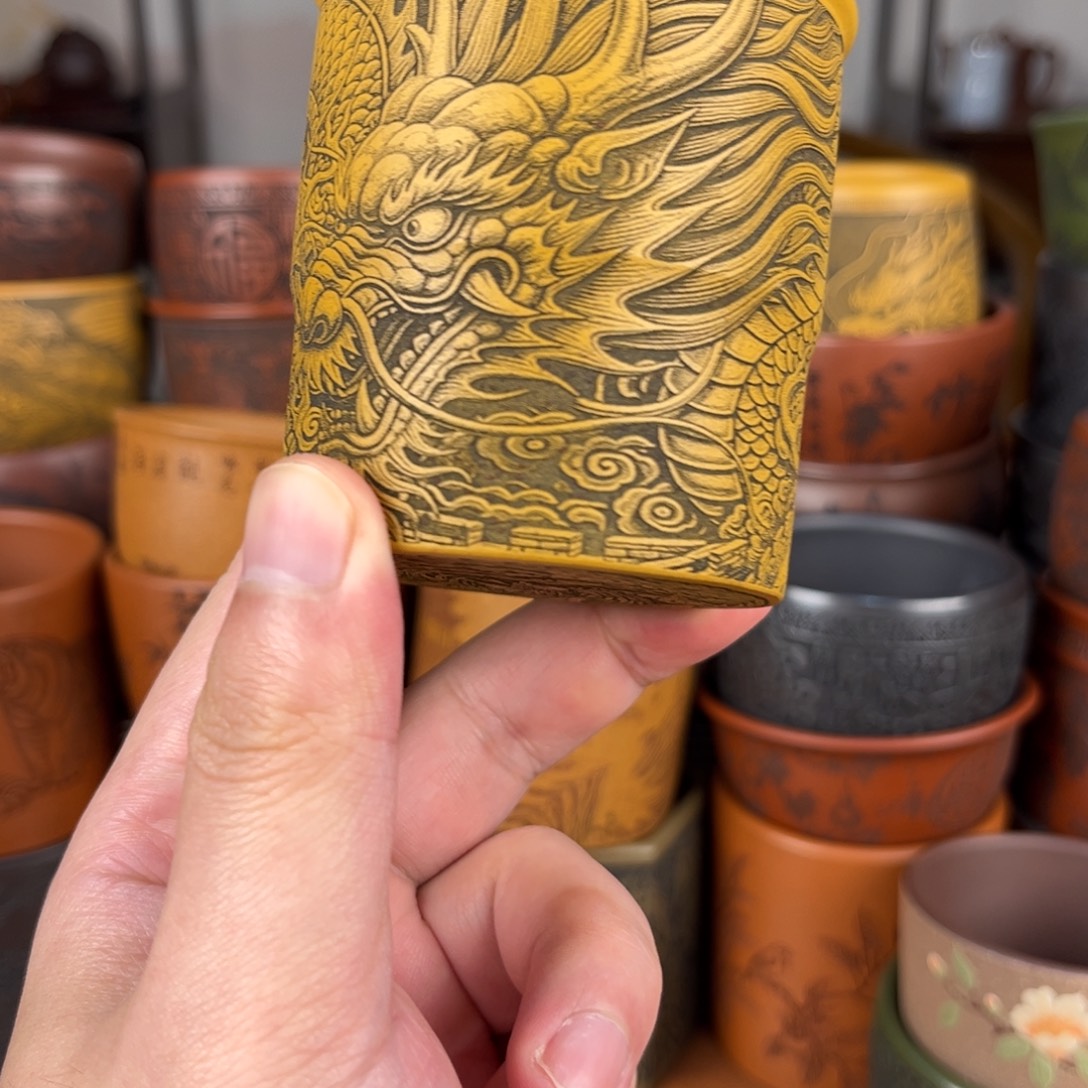 茶杯紫砂紫砂主人杯 手工制作