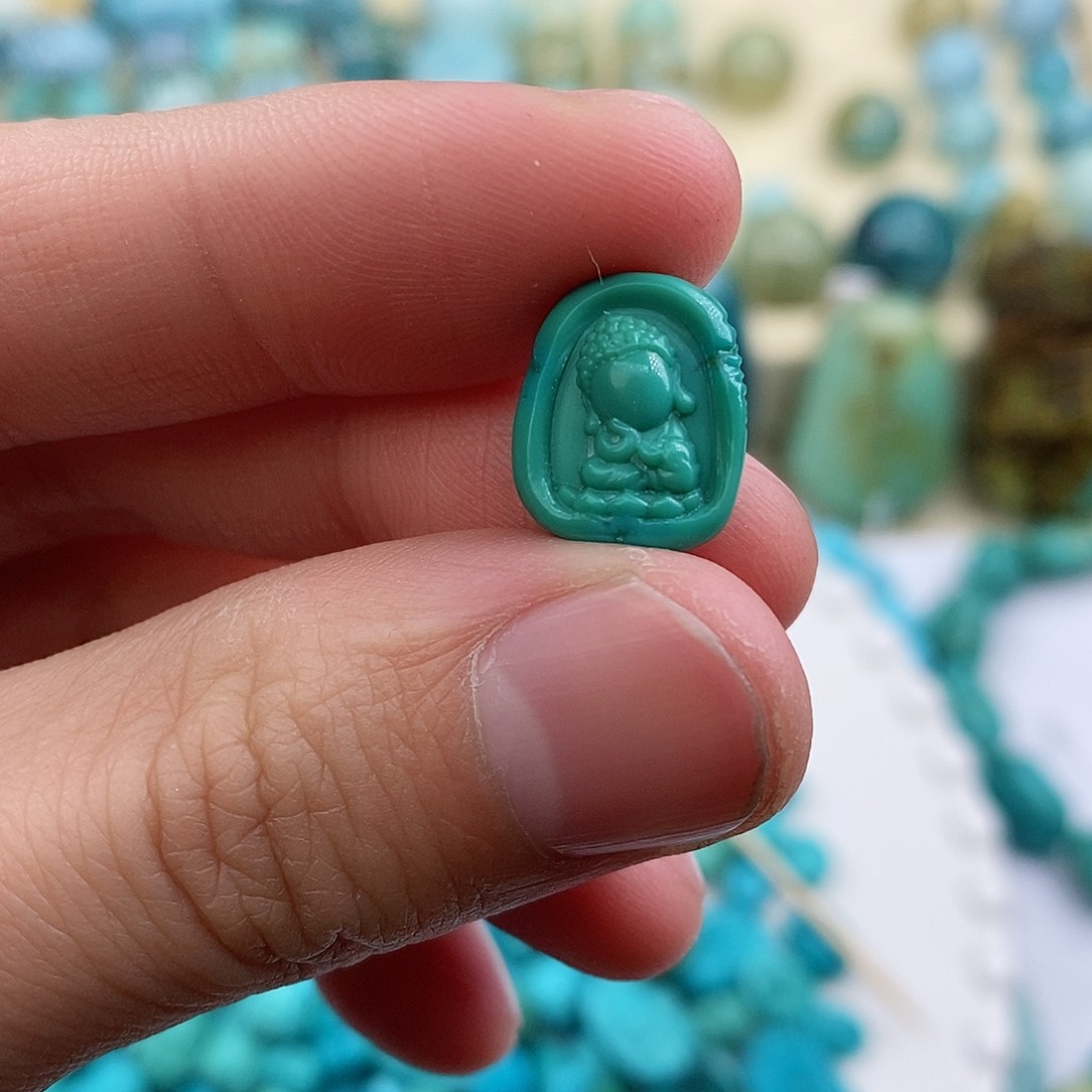 绿松石珠宝半成品未镶嵌