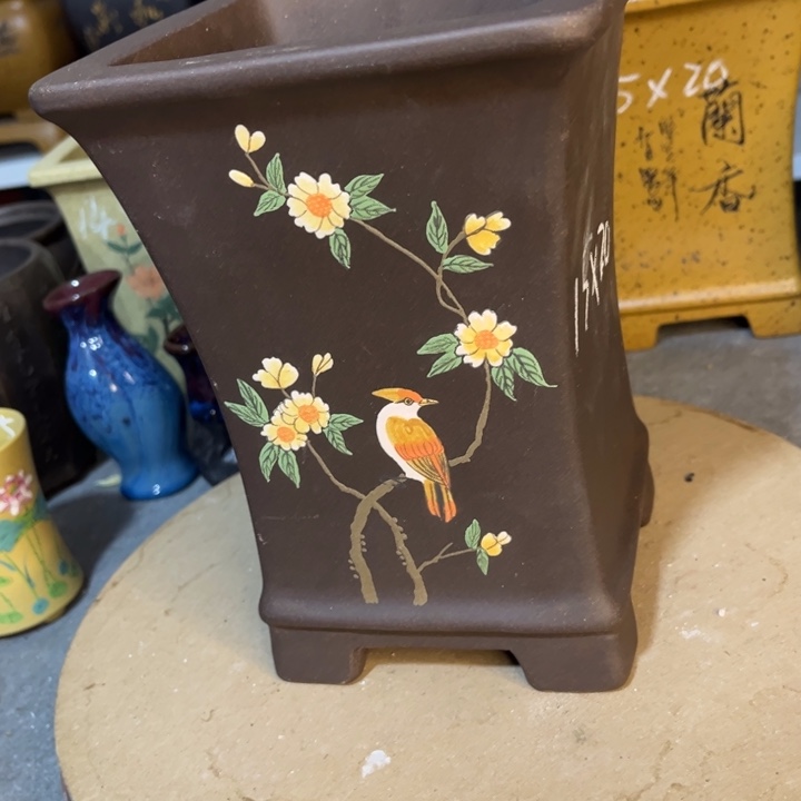 紫砂花盆紫砂花盆