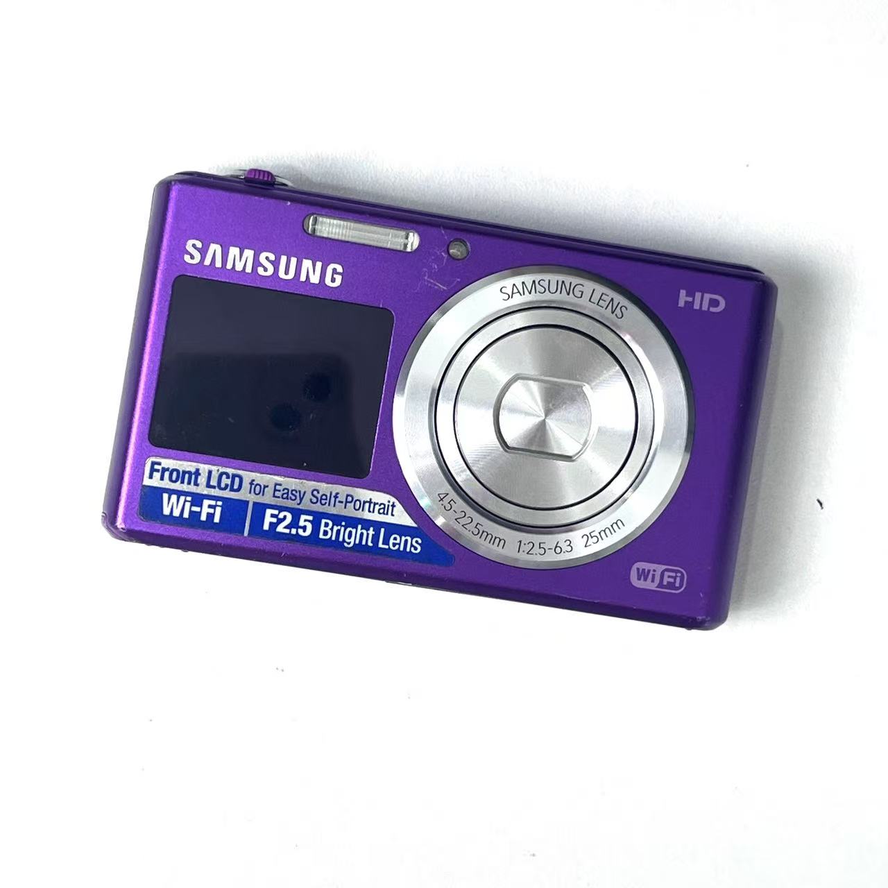 9新 Samsung/三星 DV150F紫色 1620w像素 双面屏冷白 不支持试用