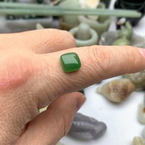 和田玉戒面未镶嵌@**多