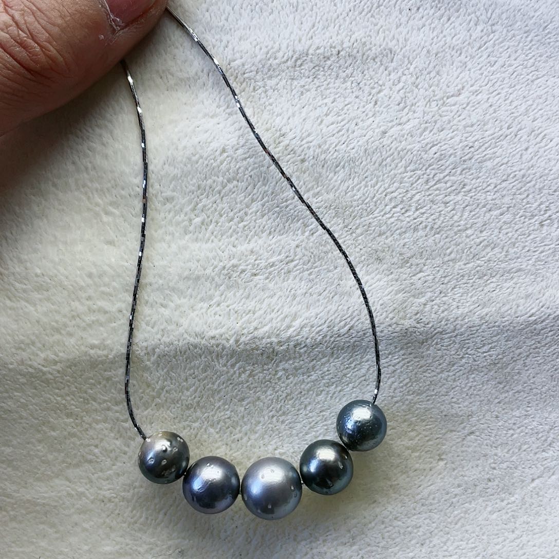 海水珍珠颈饰银S925镶嵌