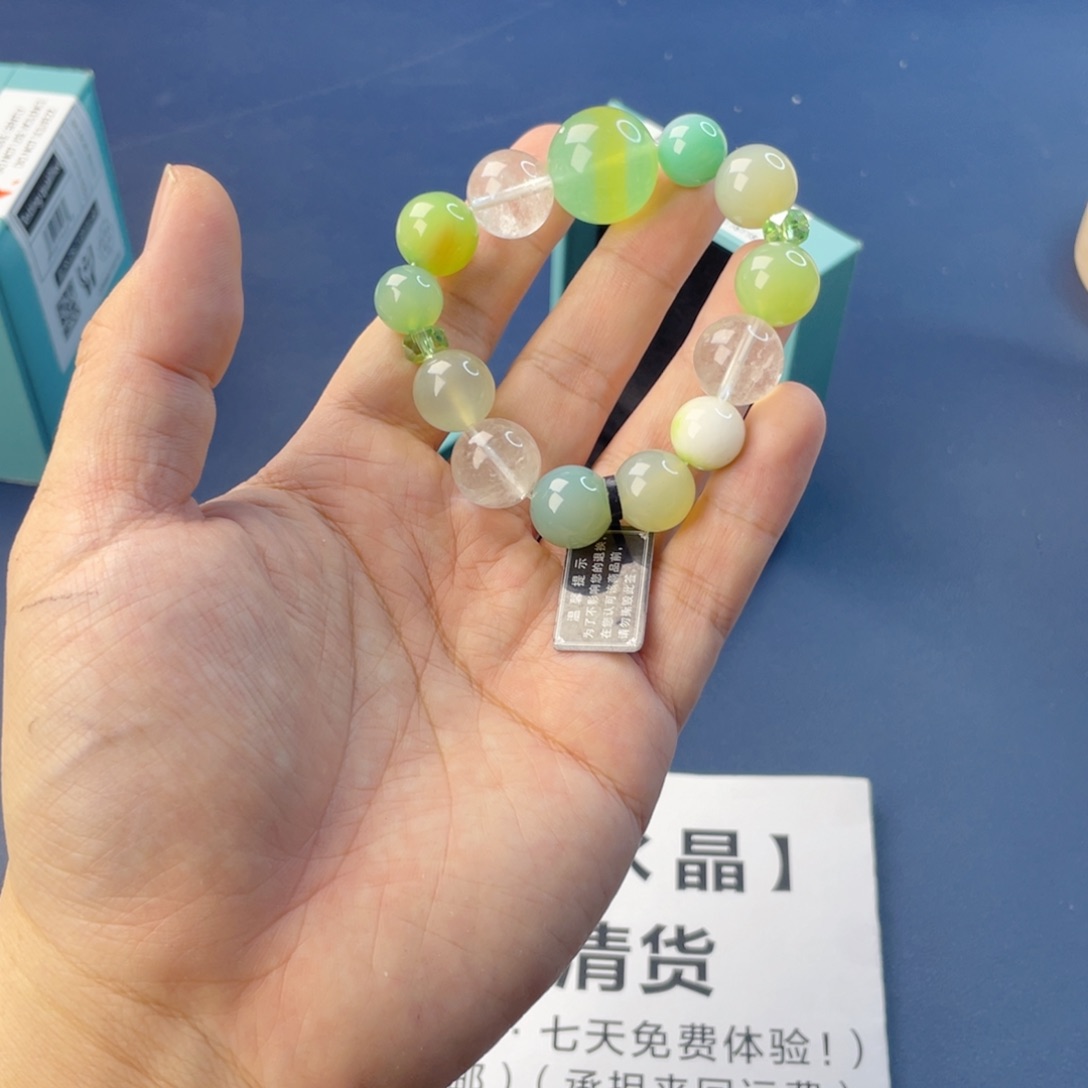 水晶手链银S925镶嵌