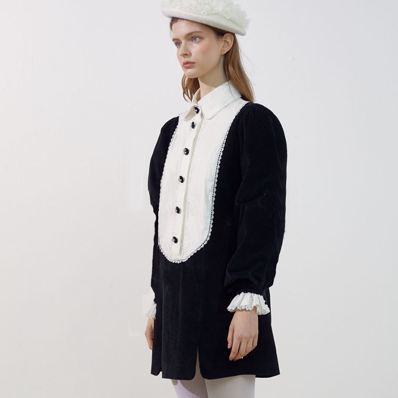 2025连衣裙9043金丝绒设计感小众轻奢宫廷冬女装澳洲小个子潮牌泡