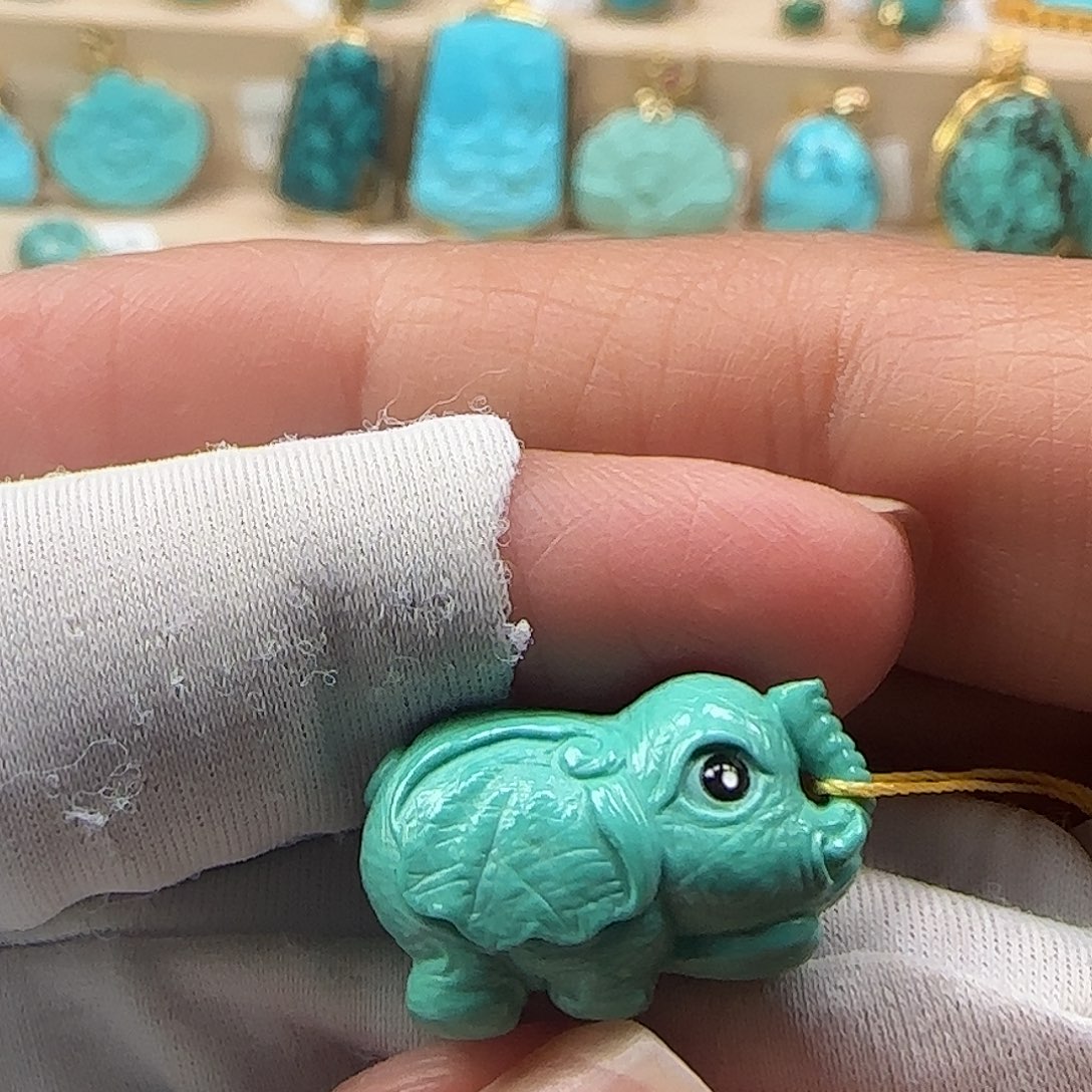 绿松石未镶嵌吊坠(不含链)