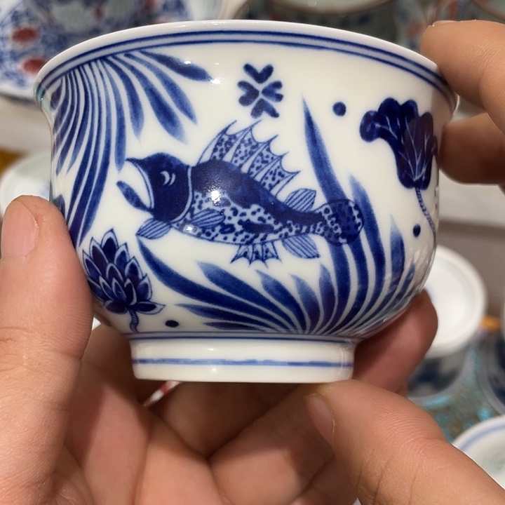 摆件陶景德镇陶瓷主人杯233