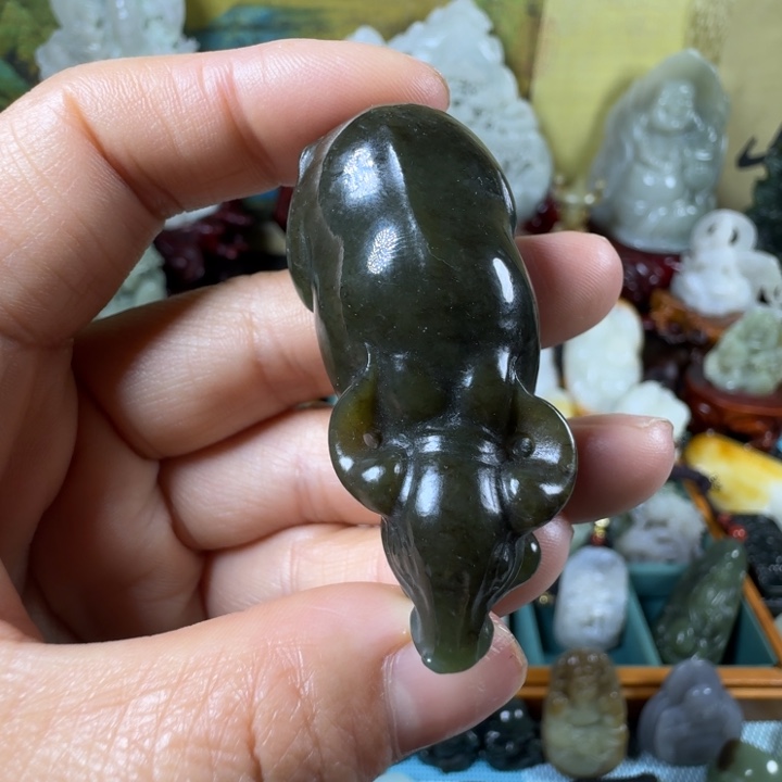 和田玉未镶嵌挂件