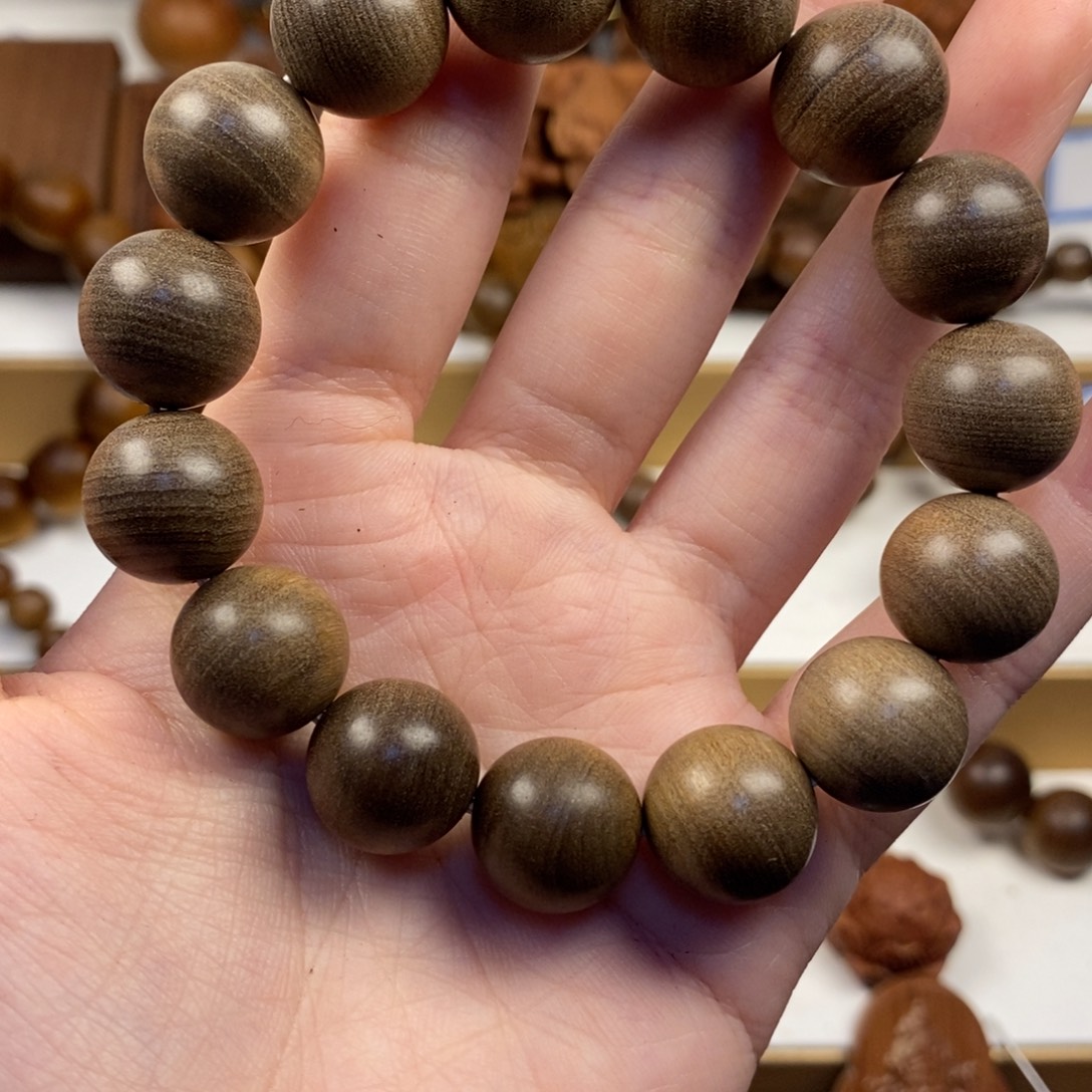 手串/手链檀香木老山檀香1.5沉水横纹奶香