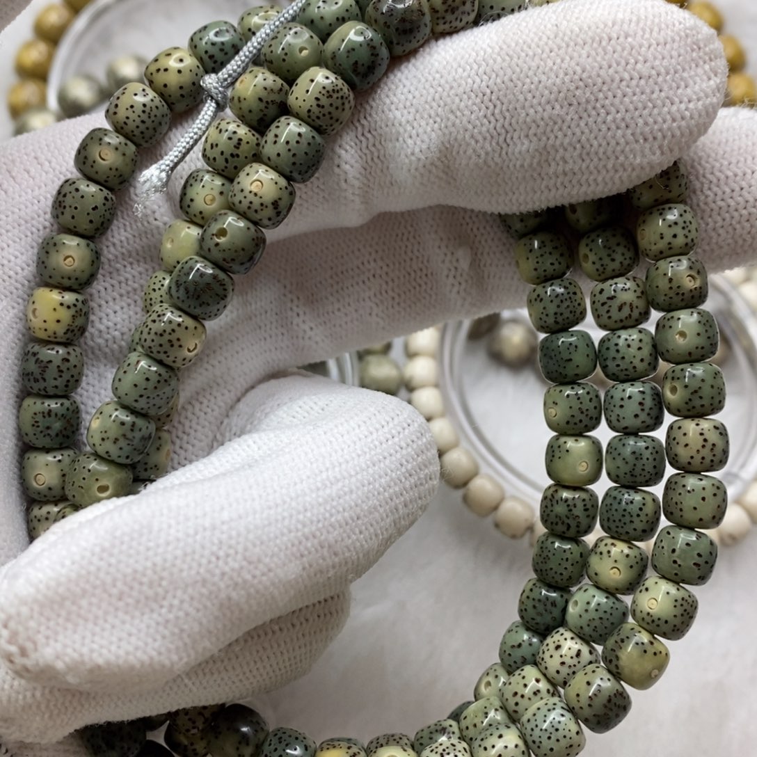 星月菩提手串108帝王绿