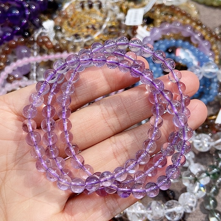 水晶手链未镶嵌紫水晶多圈