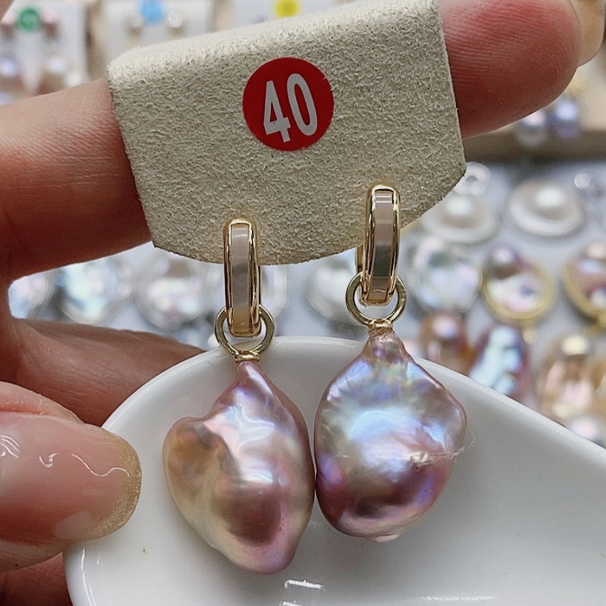 【闪购商品】淡水珍珠耳饰银S925镶嵌