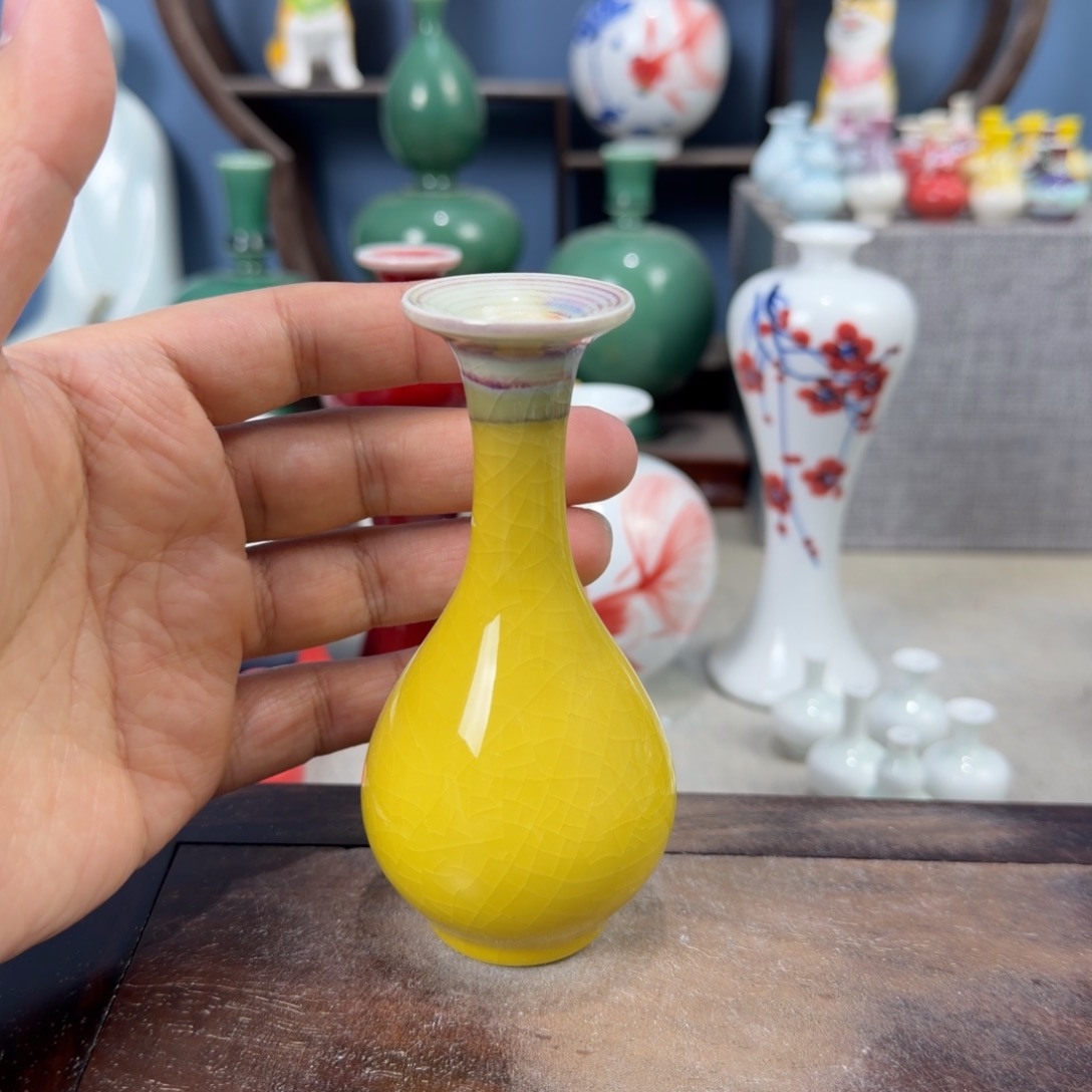 陶瓷手工小花器摆件
